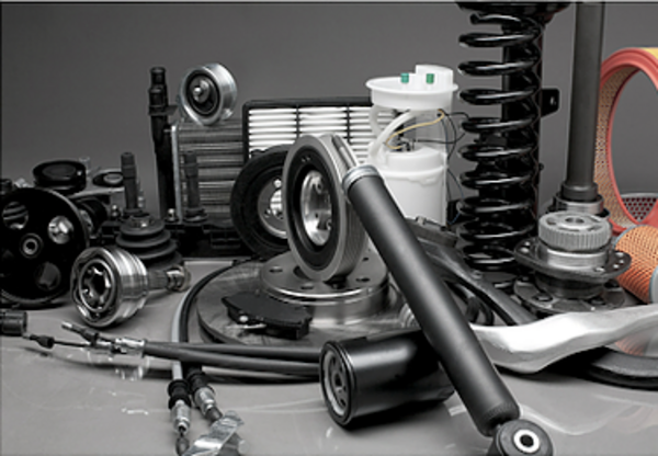 A set of typical tear and wear parts for armoured vehicles. 